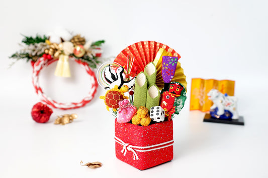 日本織錦賀年門松